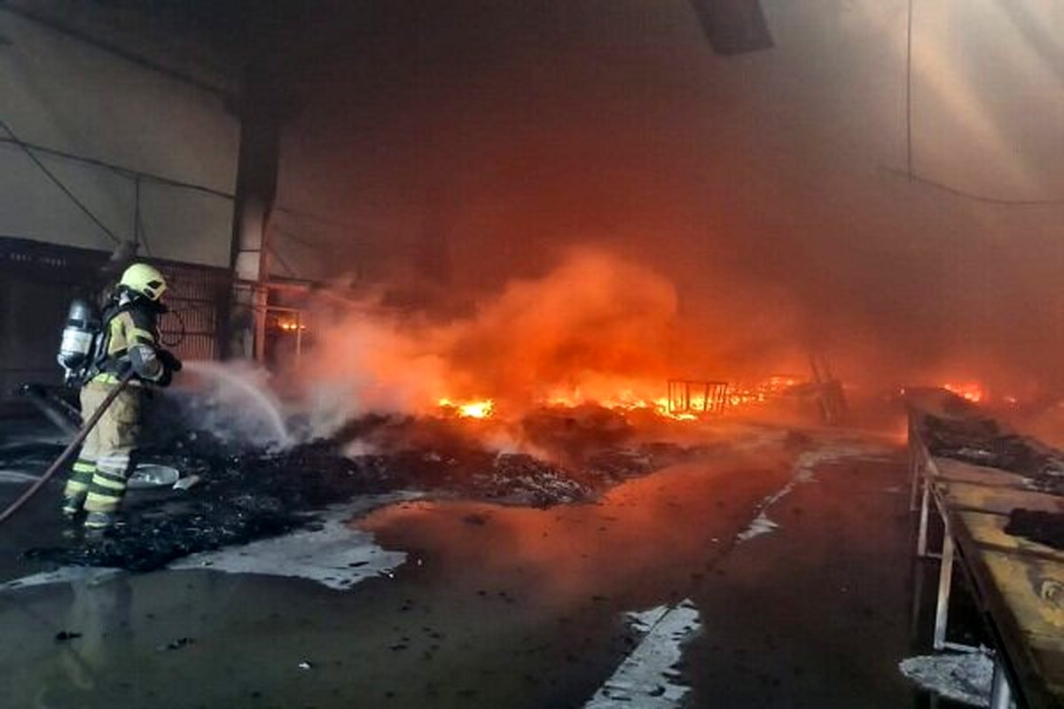 جزئیات حادثه حریق در شهرک صنعتی شمس آباد