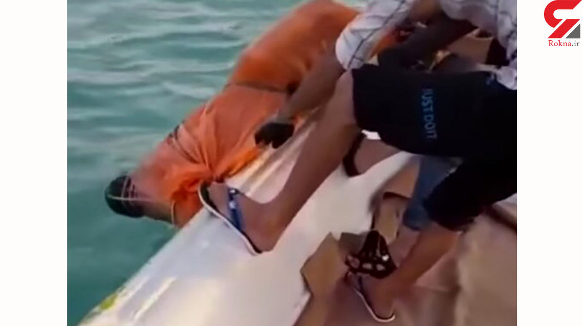 فیلم کشف جسد زن  پتو پیچ شده در آبهای ساحلی بندر لنگه / قاتل زن ناشناس دستگیر شد