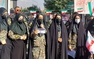 حضور زنان گارد ویژه در راهپیمایی ۱۳ آبان و قرائت بیانیه