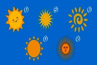 یک خورشید و انتخاب کن تا بگم کدوم ویژگیت باعث درخششت میشه | تست شخصیت شناسی