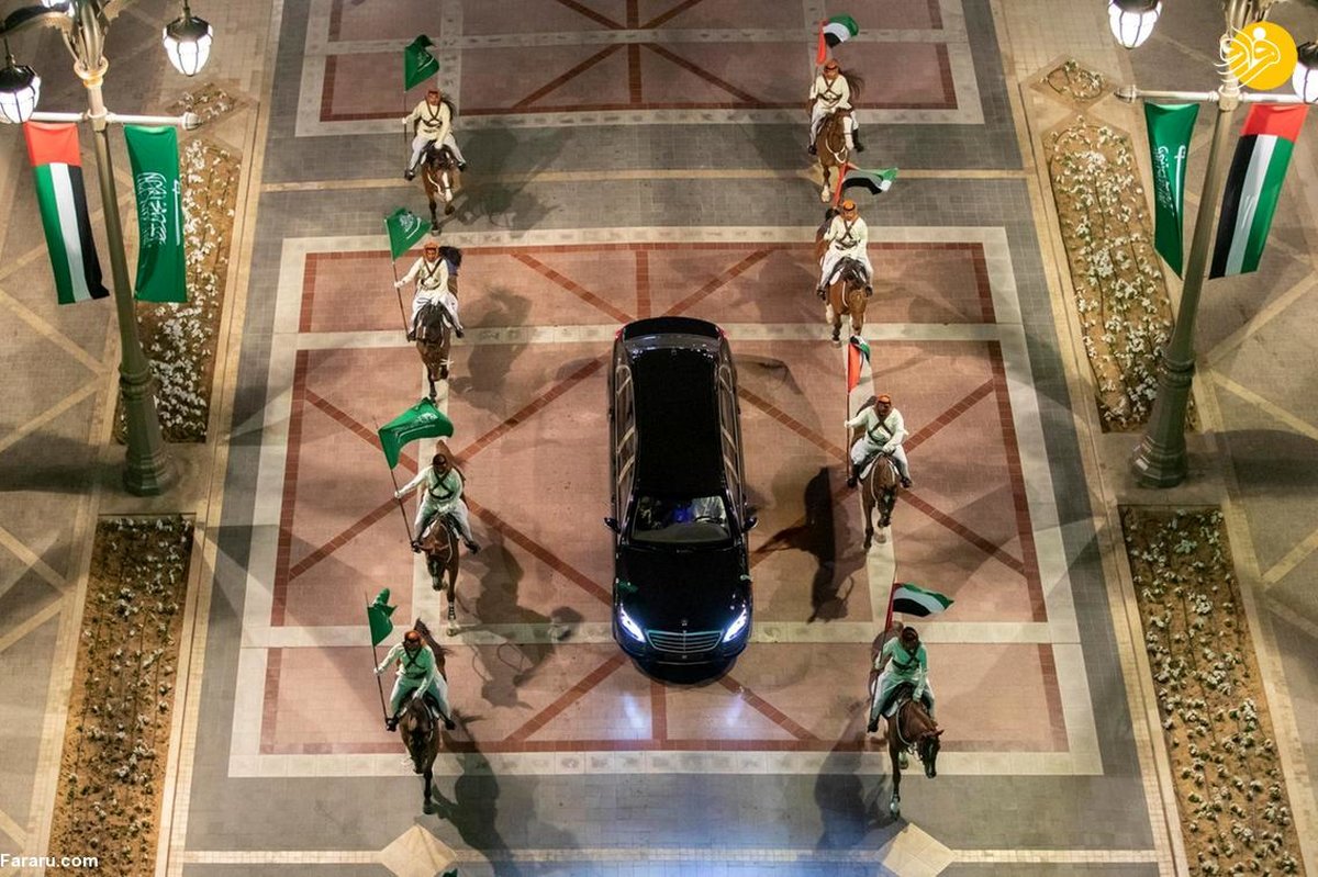 اسکورت متفاوت ولیعهد سعودی در امارات +عکس