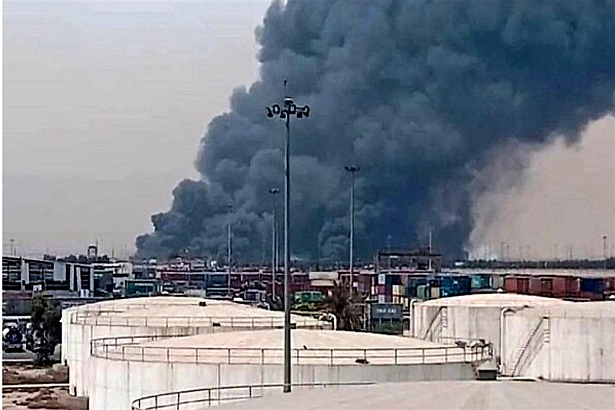 علت آغاز آتش سوزی در بندر شهید رجایی مشخص شد