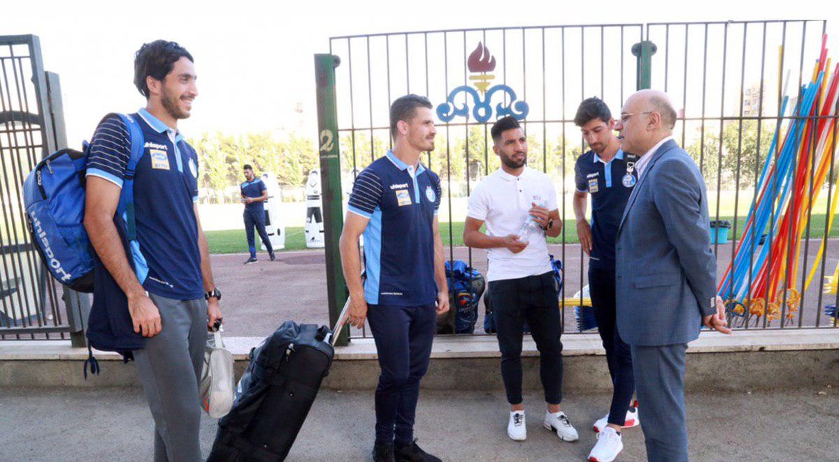 حضور فتحی در تمرین استقلال+عکس