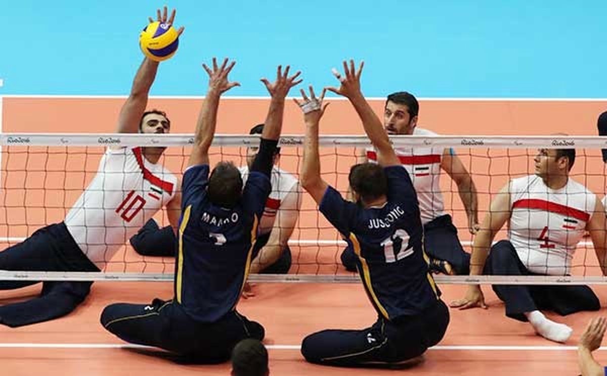 پیروزی با اقتدار تیم ملی والیبال نشسته ایران برابر آمریکا