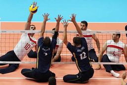 پیروزی با اقتدار تیم ملی والیبال نشسته ایران برابر آمریکا