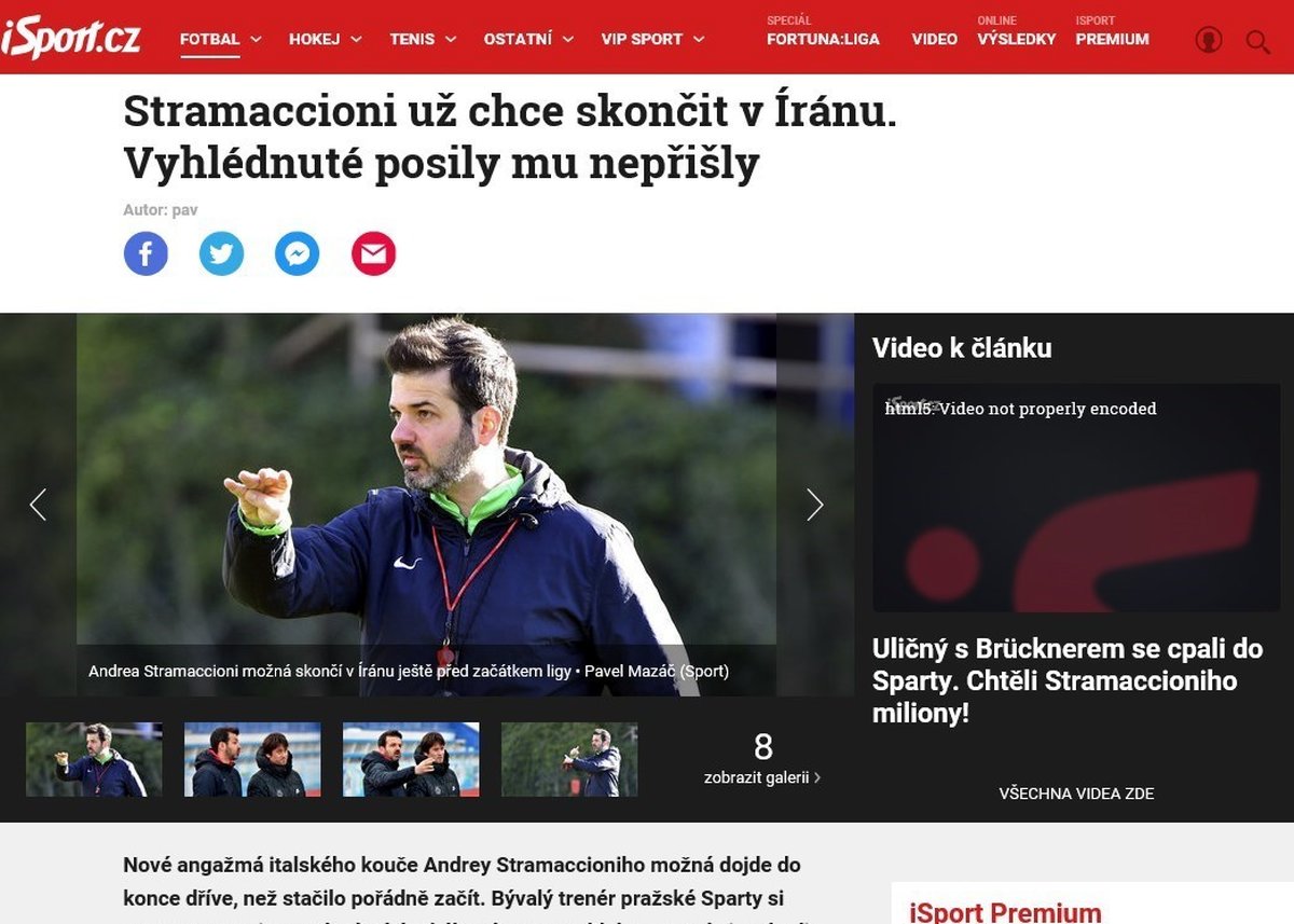 سایت چکی: استراماچونی ۴۸ساعت زمان خواسته تا استعغا دهد