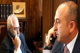 رایزنی تلفنی ظریف و چاووش اوغلو