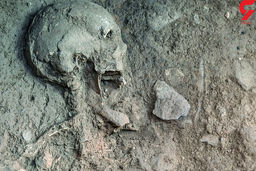 کشف اسکلت زن اشکانی در اصفهان+17 عکس