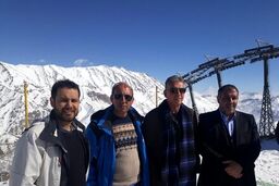 تصاویری از کی‌روش و کادر فنی تیم ملی در پیست دربندسر
