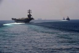 ناو هواپیمابر آمریکایی وارد خلیج فارس شد