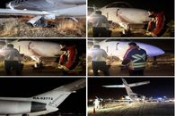 گزارش تصویری/ حادثه هوایی جت روسی در فرودگاه مهرآباد