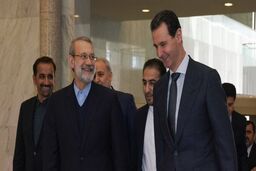 لاریجانی بابشار اسد در دمشق دیدار کرد
