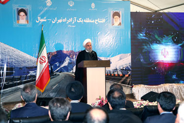  افتتاح منطقه یک آزادراه تهران - شمال