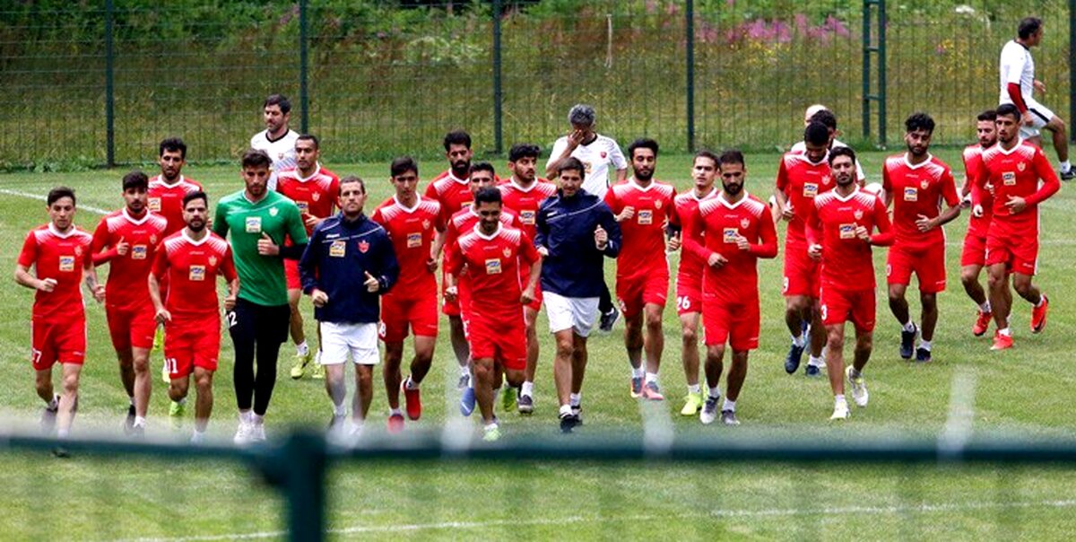 برنامه دو بخشی تمرین امروز پرسپولیس