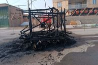  نخل عزاداری چند صد ساله اردستان در آتش سوخت