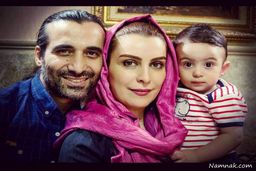 عکس کمتر دیده‌شده از شوهر و پسر کوچک ماه‌چهره خلیلی