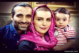 عکس کمتر دیده‌شده از شوهر و پسر کوچک ماه‌چهره خلیلی