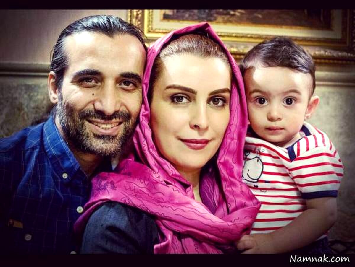 عکس کمتر دیده‌شده از شوهر و پسر کوچک ماه‌چهره خلیلی
