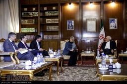 دیدار هلگا اشمید با ظریف +گزارش تصویری