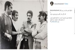  داریوش ارجمند کنار عزت‌الله انتظامی 