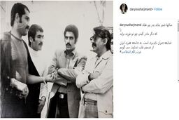  داریوش ارجمند کنار عزت‌الله انتظامی 