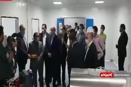 بازدید رئیس مجلس از کارخانه تولید واکسن ایرانی کرونا