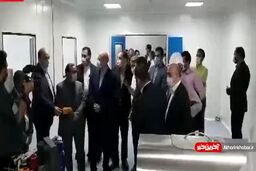 بازدید رئیس مجلس از کارخانه تولید واکسن ایرانی کرونا