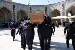 پیکر مرحوم خجسته در حرم مطهر حضرت امام رضا(ع) به خاک سپرده شد