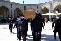 پیکر مرحوم خجسته در حرم مطهر حضرت امام رضا(ع) به خاک سپرده شد