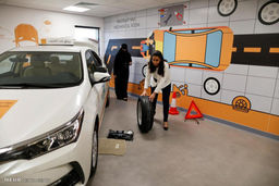 'گزارش تصویری/زنان سعودی خود را برای نشستن پشت فرمان آماده می کنند./  آموزش رانندگی به زنان سعودی‎ 