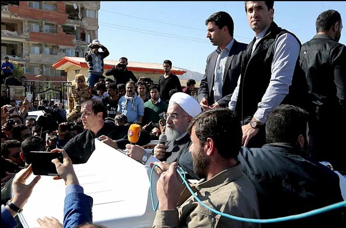 دلجویی رئیسجمهور از زلزله زدگان