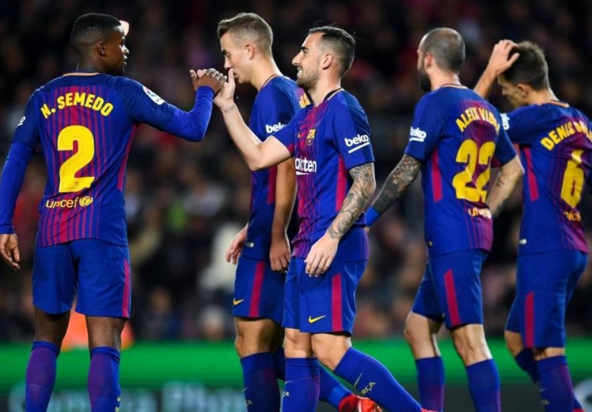 بارسلونا با برتری قاطع صعود کرد