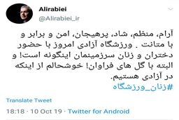 توصیف سخنگوی دولت از رفتار زنان ایرانی در ورزشگاه آزادی