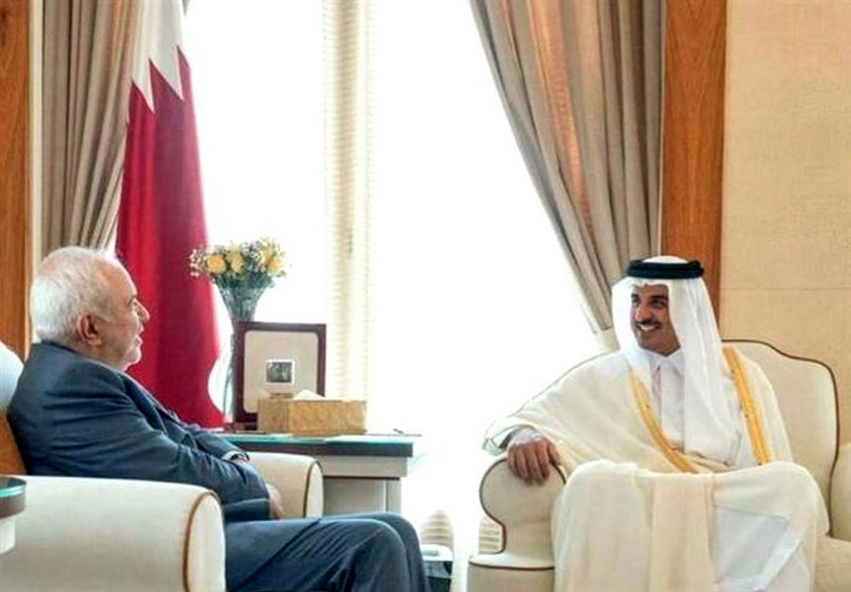 ظریف در دیدار با امیر قطر : روابط ایران و قطر الگویی مناسب برای منطقه