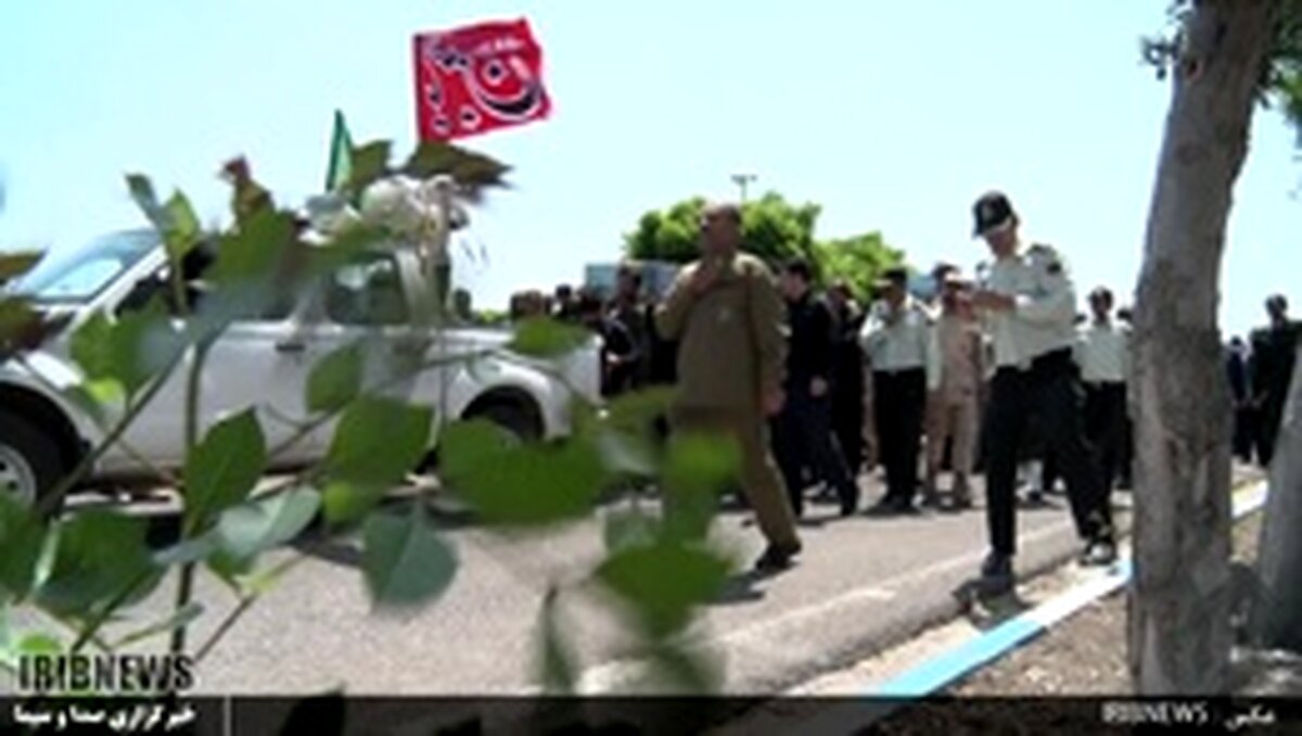 استقبال از پیکر سه شهید گمنام دوران دفاع مقدس در فرودگاه