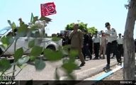 استقبال از پیکر سه شهید گمنام دوران دفاع مقدس در فرودگاه