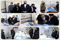عیادت« امیر عبداللهیان» از مصدومان تصادف خودروی تشریفات وزارت خارجه