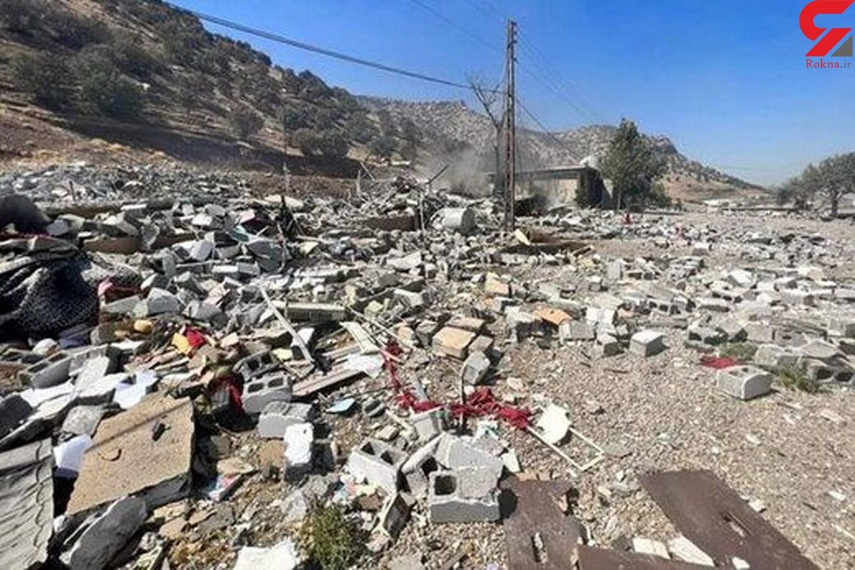 برخورد موشک سپاه به مقر گروه تروریستی حزب دمکرات هنگام پخش زنده تلویزیونی + فیلم