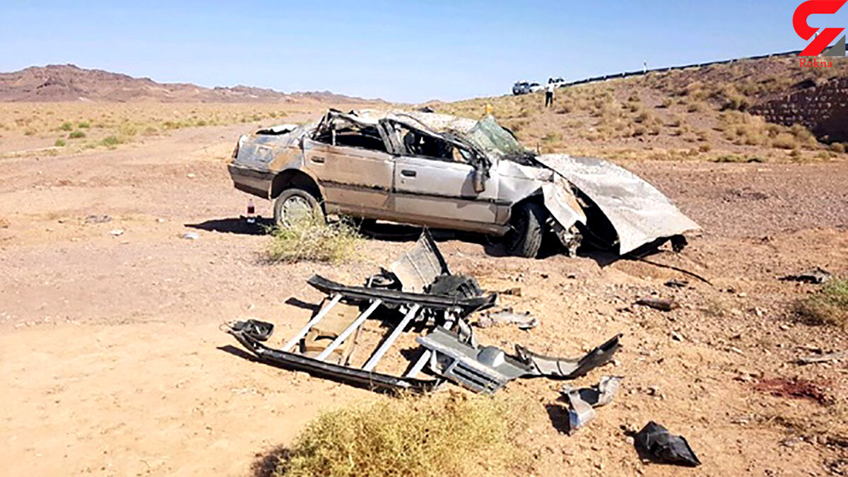 قطع شدن دست کودک گنابادی در واژگونی پژو 405