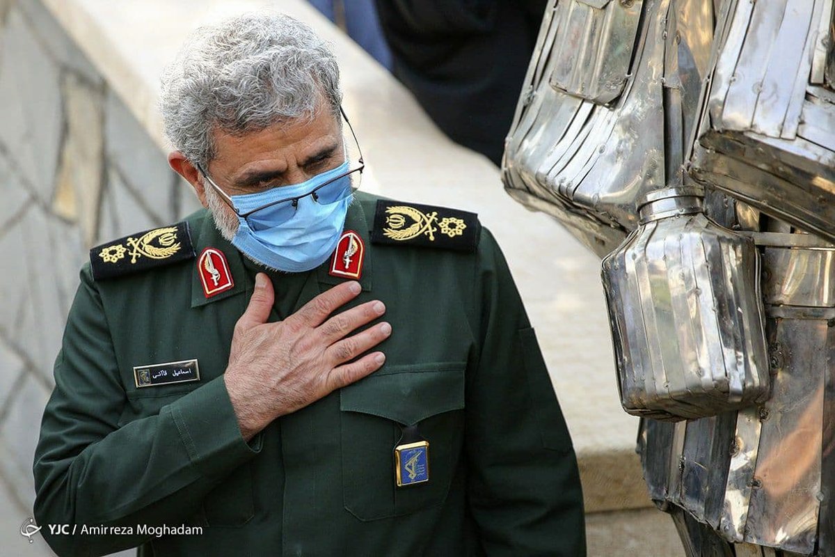 قدردانی سردار قاآنی از مقاومت فلسطین دربرابر جنایات صهیونیستها