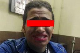 تصویر مرد زن نما  که  در کرمان دستگیر شد