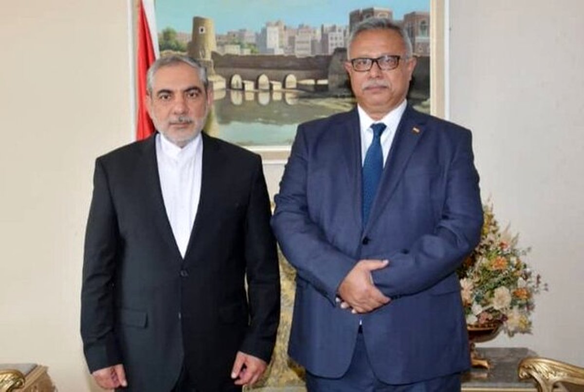 دیدار استثنائی سفیر ایران در صنعا با نخستوزیر یمن