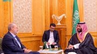 اولین عکس از دیدار لاریجانی و محمد بن سلمان در ریاض