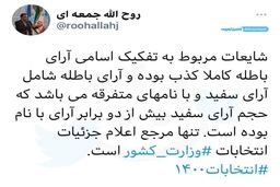 توییت مشاور وزیر کشور درباره شایعات انتخابات ۱۴۰۰