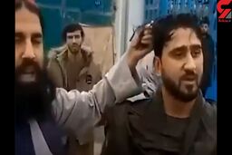 فیلم شکنجه طالبان به خاطر مدل موی مرد جوان ! / توبه طالبان توبه گرگ است !