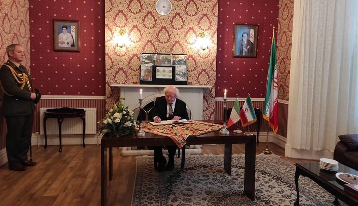 حضور رئیسجمهور ایرلند در سفارت ایران