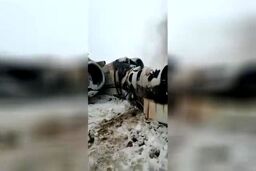 عکس و فیلم سقوط هواپیمای ارتباطی آمریکا در منطقه طالبان در افغانستان 