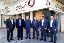ازدید مدیران بانک ایران زمین از شعب منطقه گلستان