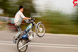 مرگ تلخ موتورسوار  بدل کار در زرند + جزئیات