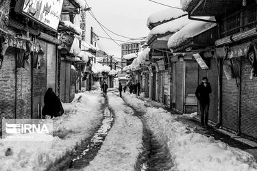 بارش برف سنگین در رشت